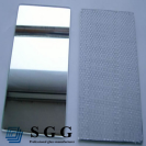 safety sliver mirror glass sheet CATI CATII 2mm 3mm 4mm 5mm 6mm Vinyl film Woven fabric film safety 